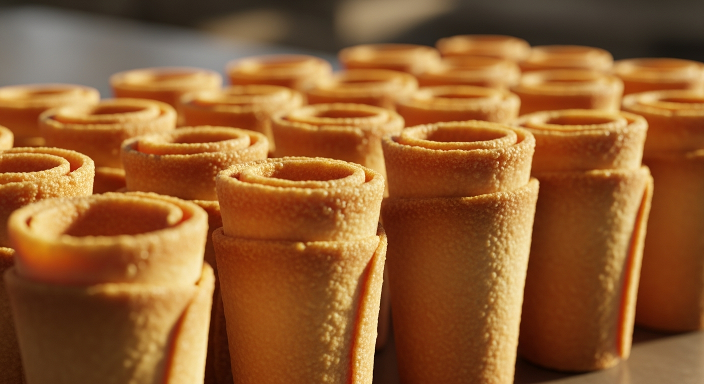 Bisroll Sugar Cones: From Raw Ingredients to Shelf-Ready Product